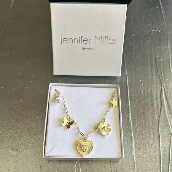 Jennifer Miller Heart Charm Necklace - Picture 6 of 7